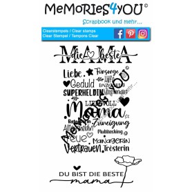 Memories4you Stempel (A6) "Beste Mama"