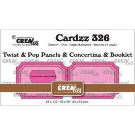 Crealies Cardzz Twist& Pop A3, Panels&Lep.& Mini-Booklet-Tickets