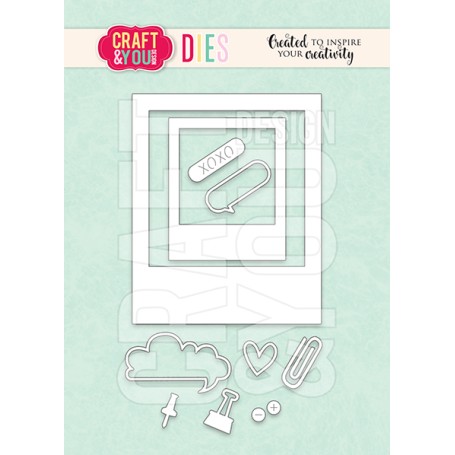 Cutting die - Polaroid frame set - Craft & You Design