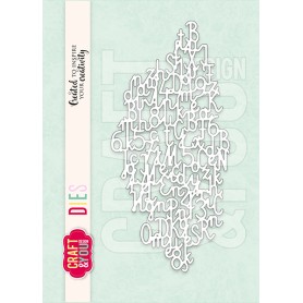 CW290 Cutting die - Letters background - Craft & You Design