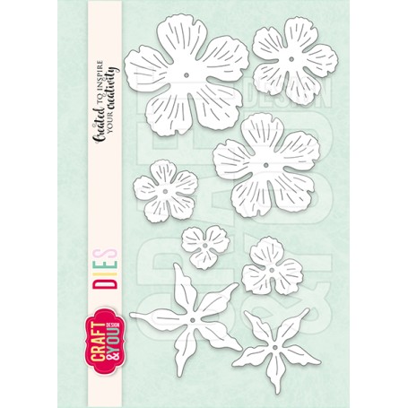 CW279 Cutting die - Magda's Peony - Craft & You Design