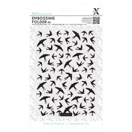 A5 Embossing Folder - Swallow Pattern