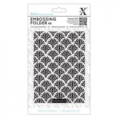 A6 Embossing Folder - Art Deco Pattern