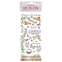 Stamperia  Lavender Rub-On 4x8,5 Inch Ivy and Butterfly