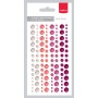 Adhesive gems set 4 colors - Halbperlen