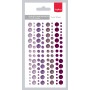 Adhesive gems set 4 colors - Halbperlen