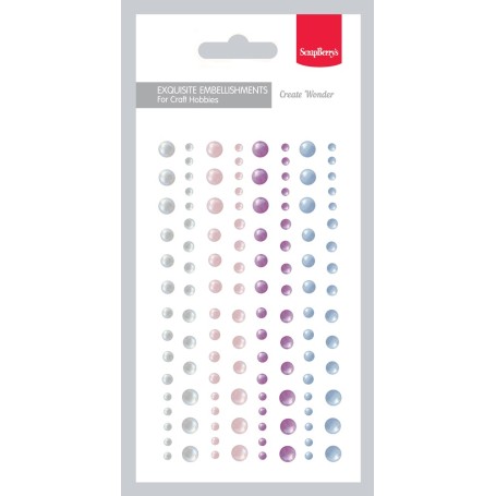 Adhesive Halfpearls Set - Halbperlen 4 colours