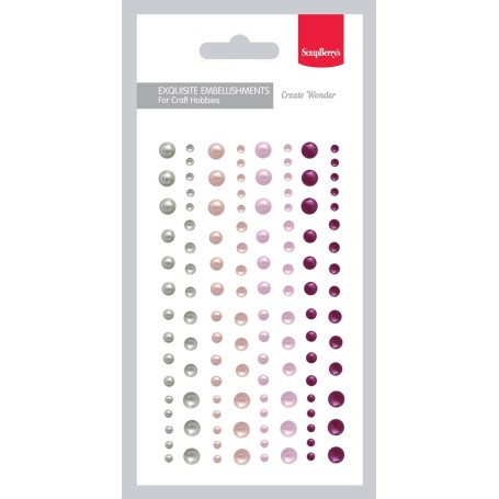 Adhesive Halfpearls Set - Halbperlen 4 colours