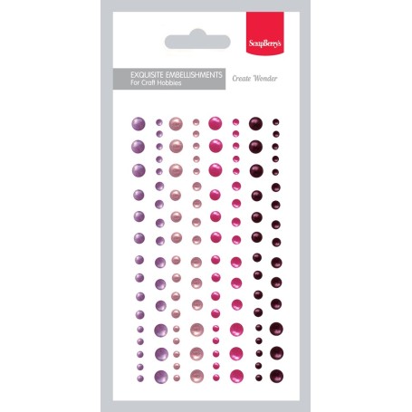 Adhesive Halfpearls Set - Halbperlen 4 colours