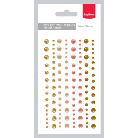 Adhesive Halfpearls Set - Halbperlen 4 colours