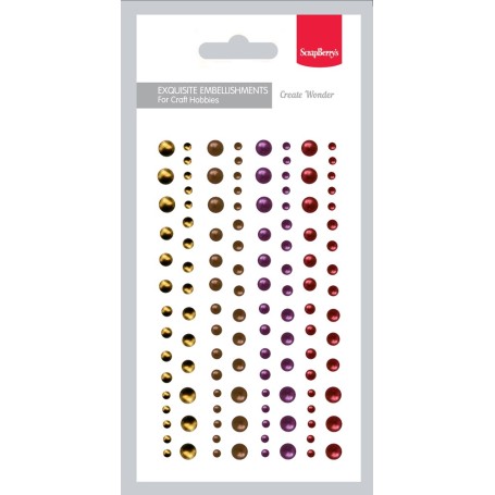 Adhesive Halfpearls Set - Halbperlen 4 colours