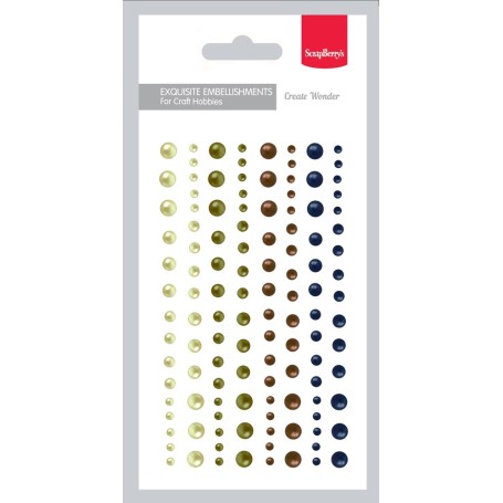 Adhesive Halfpearls Set - Halbperlen 4 colours