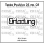 Crealies Texto Positivo Einladung