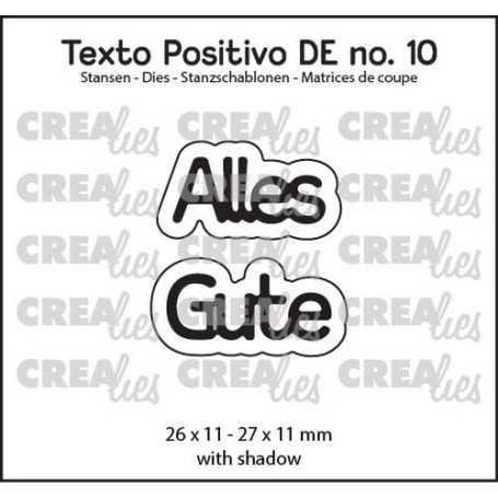 Crealies Texto Positivo Alles Gute