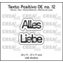 Crealies Texto Positivo Alles Liebe