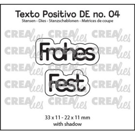 Crealies Texto Positivo Frohes Fest