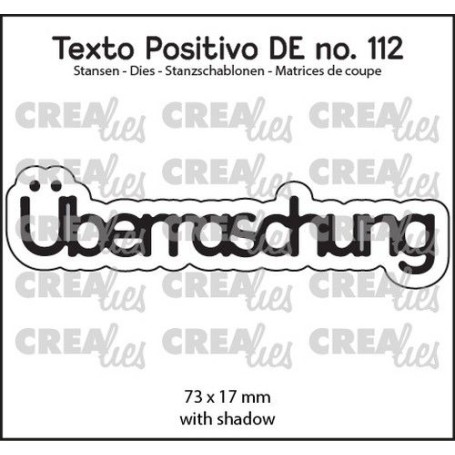 Crealies Texto Positivo Überraschung