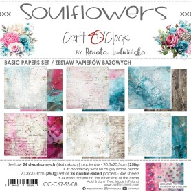 Basic Paper Set 20,3x20,3cm Soulflowers