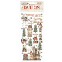 Gear up for Christmas Rub-On 4x8,5 Inch Cozy Houses