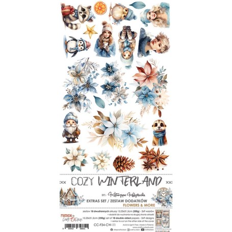 Craft O Clock - Extras to Cut Set – Flowers & More – Cozy Winterland