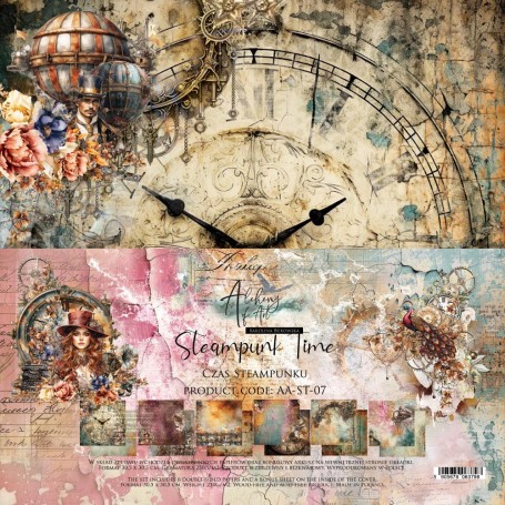 Art Alchemy - Paper Collection Set - Steampunk Time 12x12