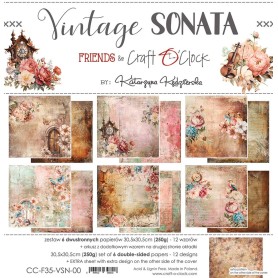 Craft O Clock - Paper Collection Set - Vintage Sonata 12x12