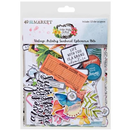 49 And Market - Ephemera Bits - Vintage Artistry Sunburst