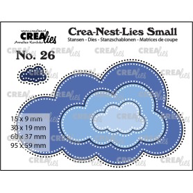 Crealies Crea-Nest-Lies - Kleine Wolken mit Punkten