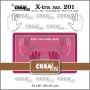 Crealies Stanzform X-tra - Gift Card with Slots B Nr.201