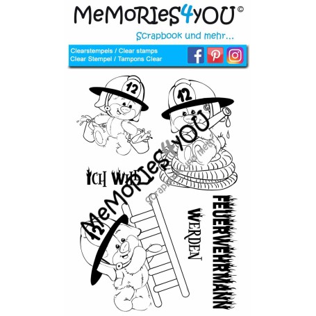 Memories4you A6 Stempel "Feuerwehrmann"