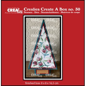 Crealies - Create A Box - Weihnachtsbaum Box