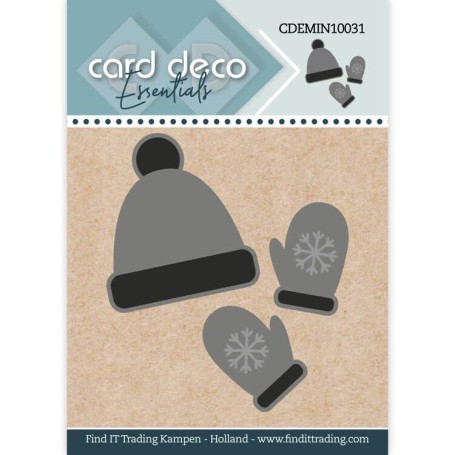 Card Deco Essentials - Mini Dies - Handschuhe und Mütze