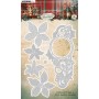 Studio Light - Festive Nostalgia Stanzschablone - Poinsettias & Ice Swirl Frame