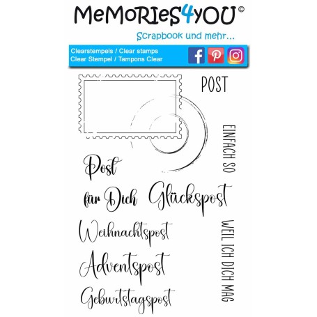 Memories4you A6 Stempel "Post"