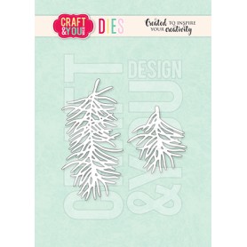 Craft & You - Stanzschablone - Cutting die - Fir Branches