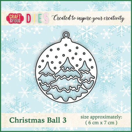 Craft & You - Stanzschablone - Christmas Ball