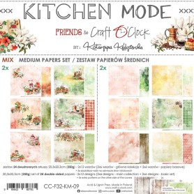 Craft O Clock - Medium Paper Set - 20,3x20,3cm - Kitchen Mode