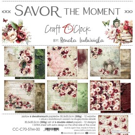 Craft O Clock - Paper Collection Set - Savor the Moment 12x12