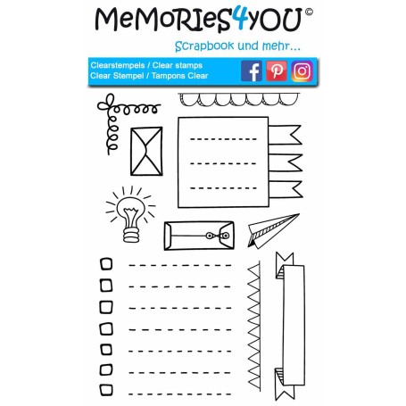 Memories4you A6 Stempel "Notizen"