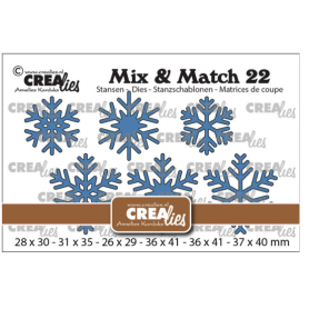 Crealies Mix & Match  No. 22 Schneeflocken