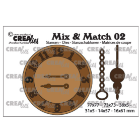 Crealies Mix & Match Stanzen No. 02 Clock