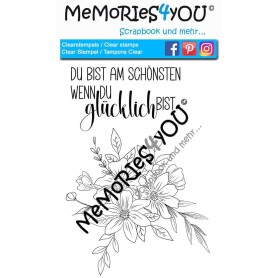 Memories4you A6 Stempel "Blumen"