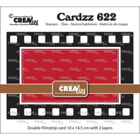 Crealies Stanzform Cardzz Nr. 622 - Double Card Filmstrip