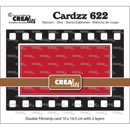 Crealies Stanzform Cardzz Nr. 622 - Double Card Filmstrip