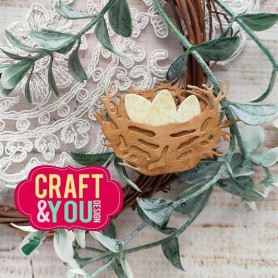 Craft & You Design Stanzform - Nest mit Eier