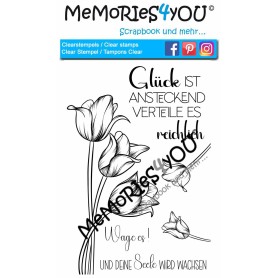 Memories4you A6 Stempel "Tulpen"