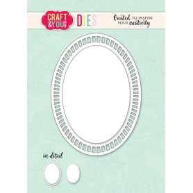 Craft & You - Stanzschablone - Oval Doily