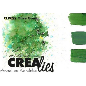 Crealies Pigment Colorzz Pulver Olivgrün