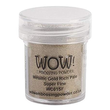 WOW! Embossing Metallic Gold Rich Pale 15ml / Super Fine