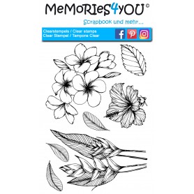 Memories4you Stempel (A6) Tropical Flower